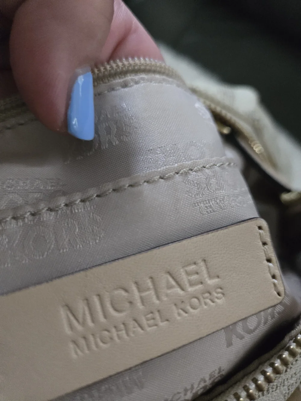 Michael Kors Cream Signature Grayson Satchel